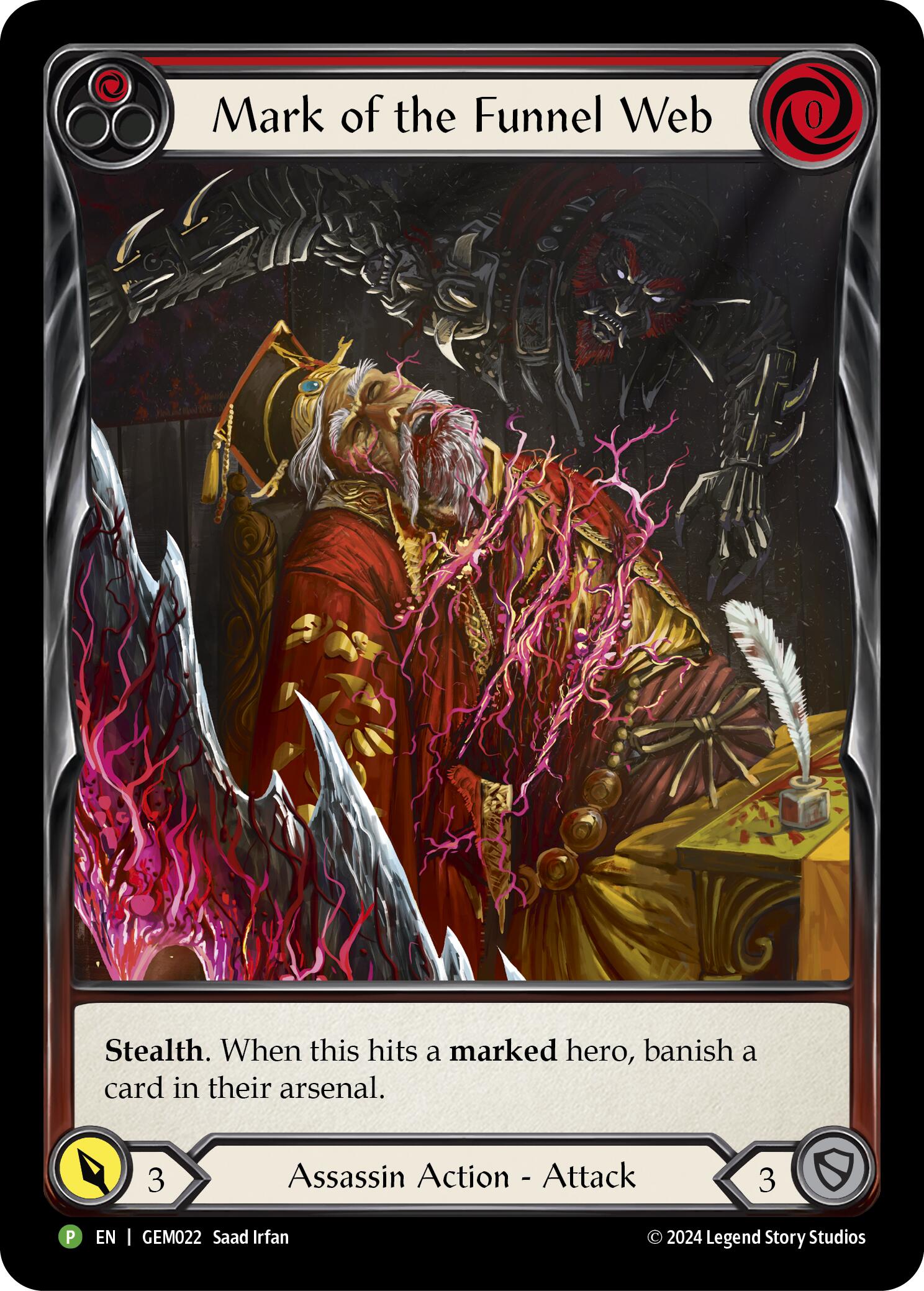 Mark of the Funnel Web (Red) [GEM022] (GEM Pack 1)  Rainbow Foil | Chromatic Games