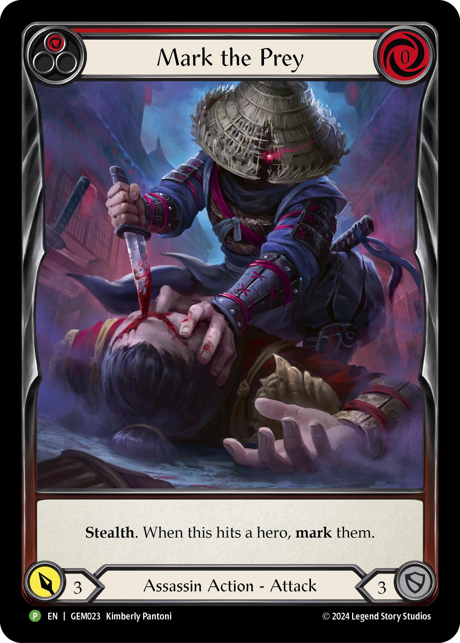 Mark the Prey (Red) [GEM023] (GEM Pack 1)  Rainbow Foil | Chromatic Games