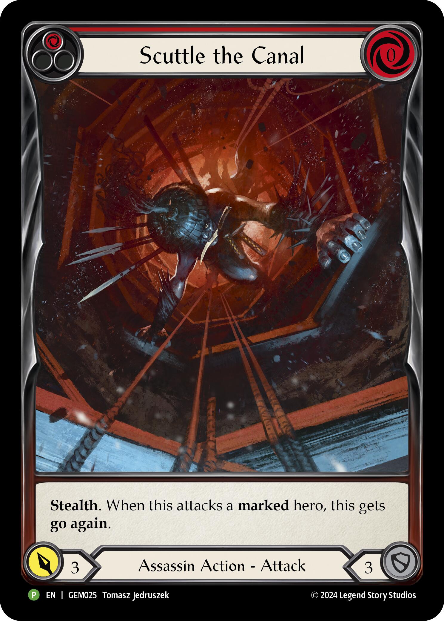 Scuttle the Canal (Red) [GEM025] (GEM Pack 1)  Rainbow Foil | Chromatic Games