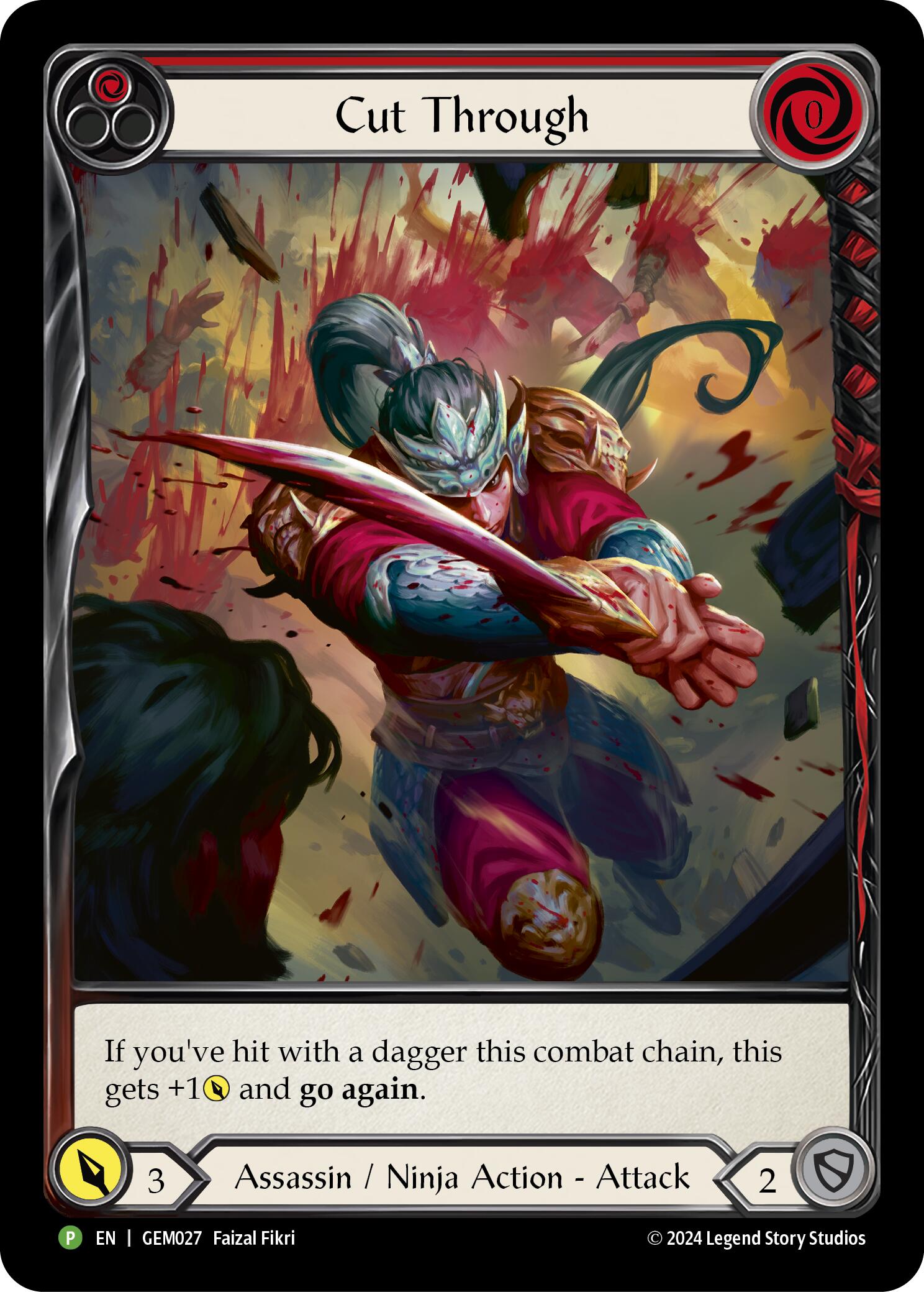 Cut Through (Red) [GEM027] (GEM Pack 1)  Rainbow Foil | Chromatic Games