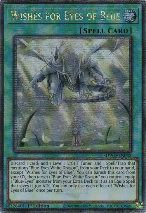 Wishes for Eyes of Blue (Quarter Century Secret Rare) [SDWD-EN042] Quarter Century Secret Rare | Chromatic Games