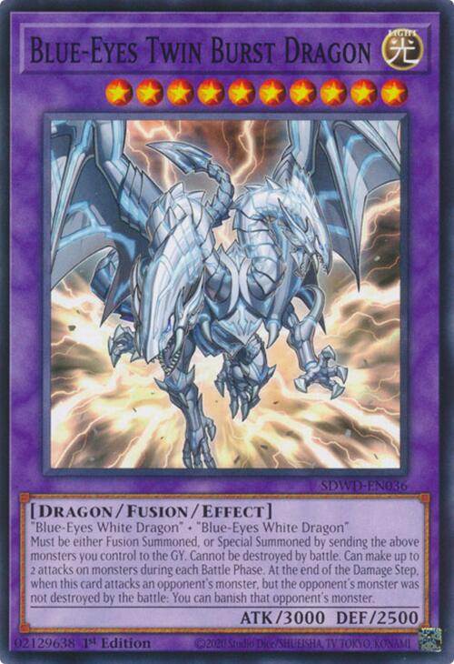 Blue-Eyes Twin Burst Dragon [SDWD-EN036] Common | Chromatic Games