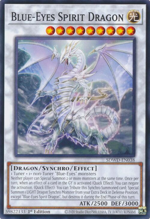 Blue-Eyes Spirit Dragon [SDWD-EN038] Common | Chromatic Games