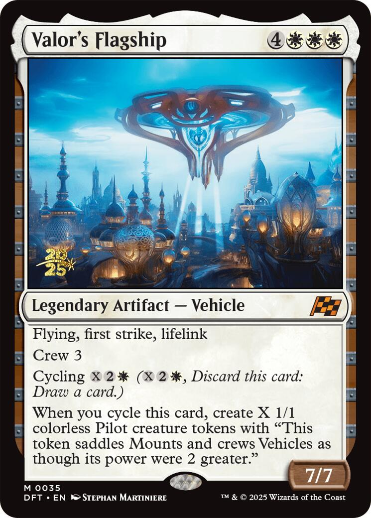 Valor's Flagship [Aetherdrift Prerelease Promos] | Chromatic Games