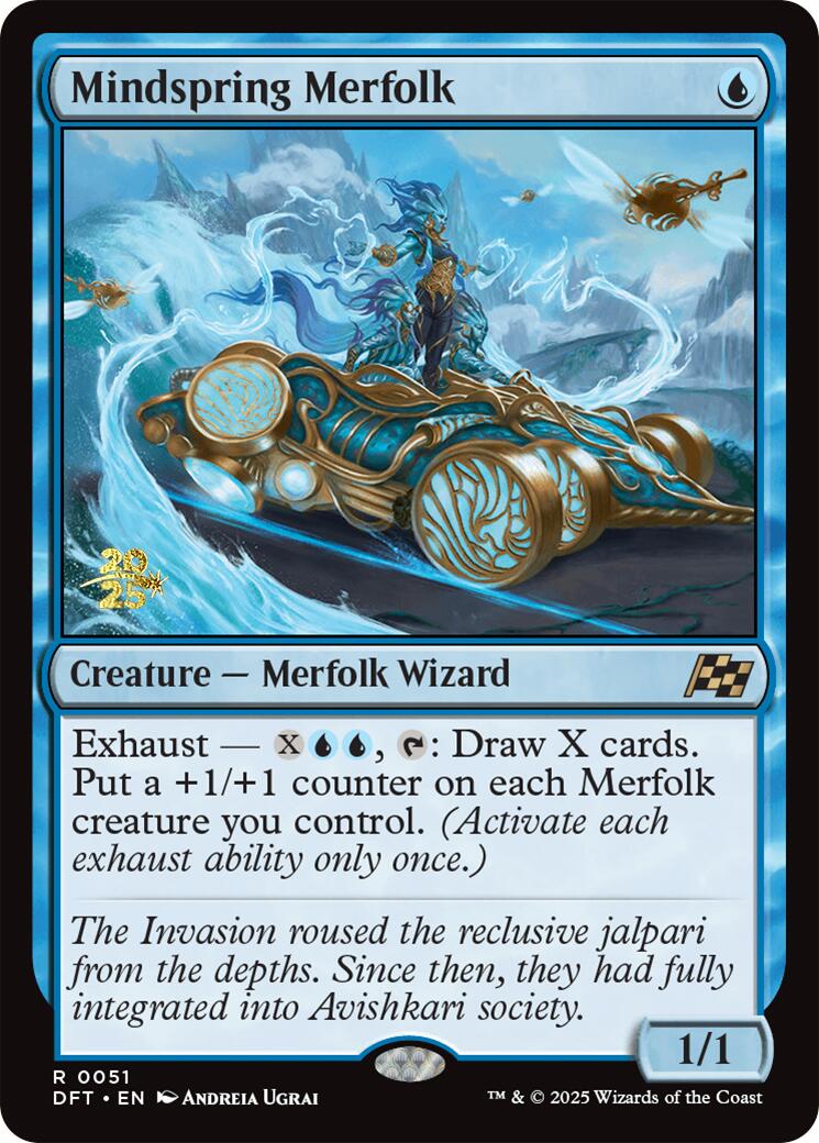 Mindspring Merfolk [Aetherdrift Prerelease Promos] | Chromatic Games