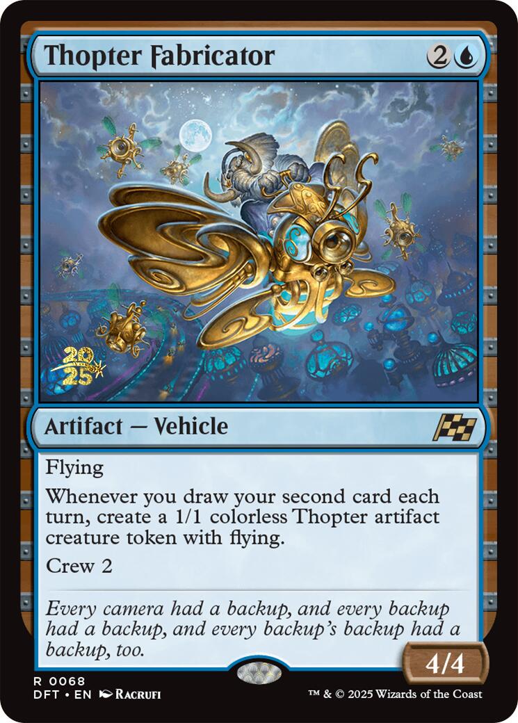 Thopter Fabricator [Aetherdrift Prerelease Promos] | Chromatic Games