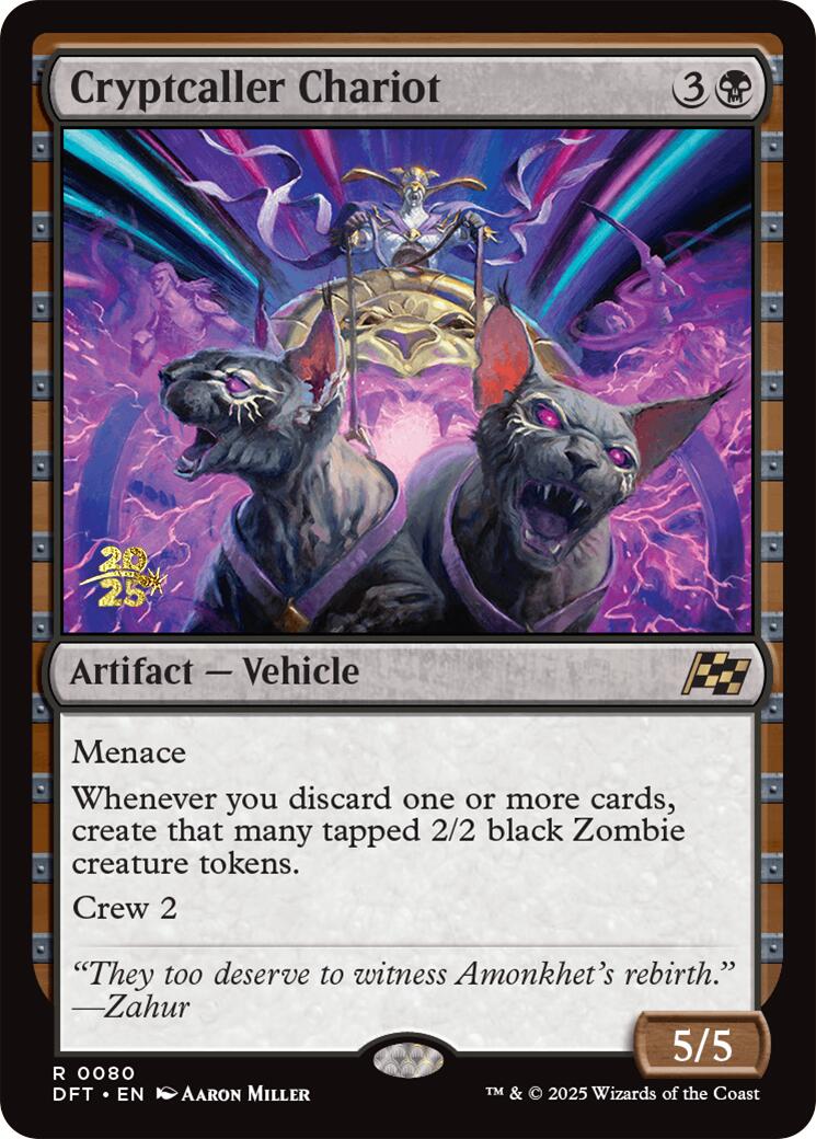 Cryptcaller Chariot [Aetherdrift Prerelease Promos] | Chromatic Games