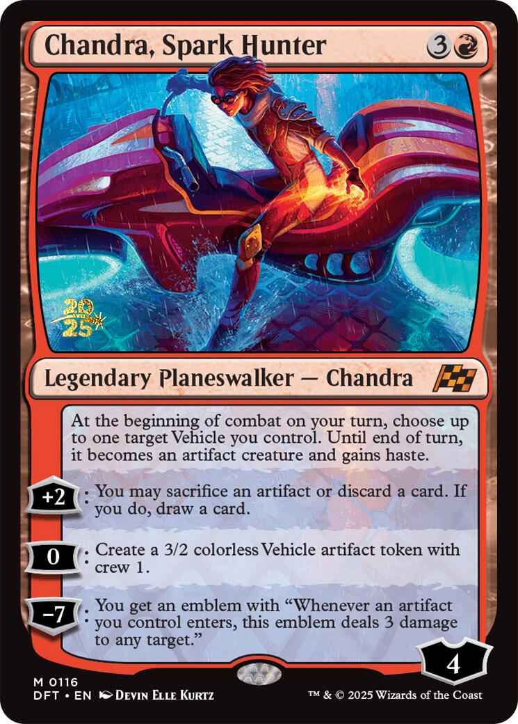 Chandra, Spark Hunter [Aetherdrift Prerelease Promos] | Chromatic Games