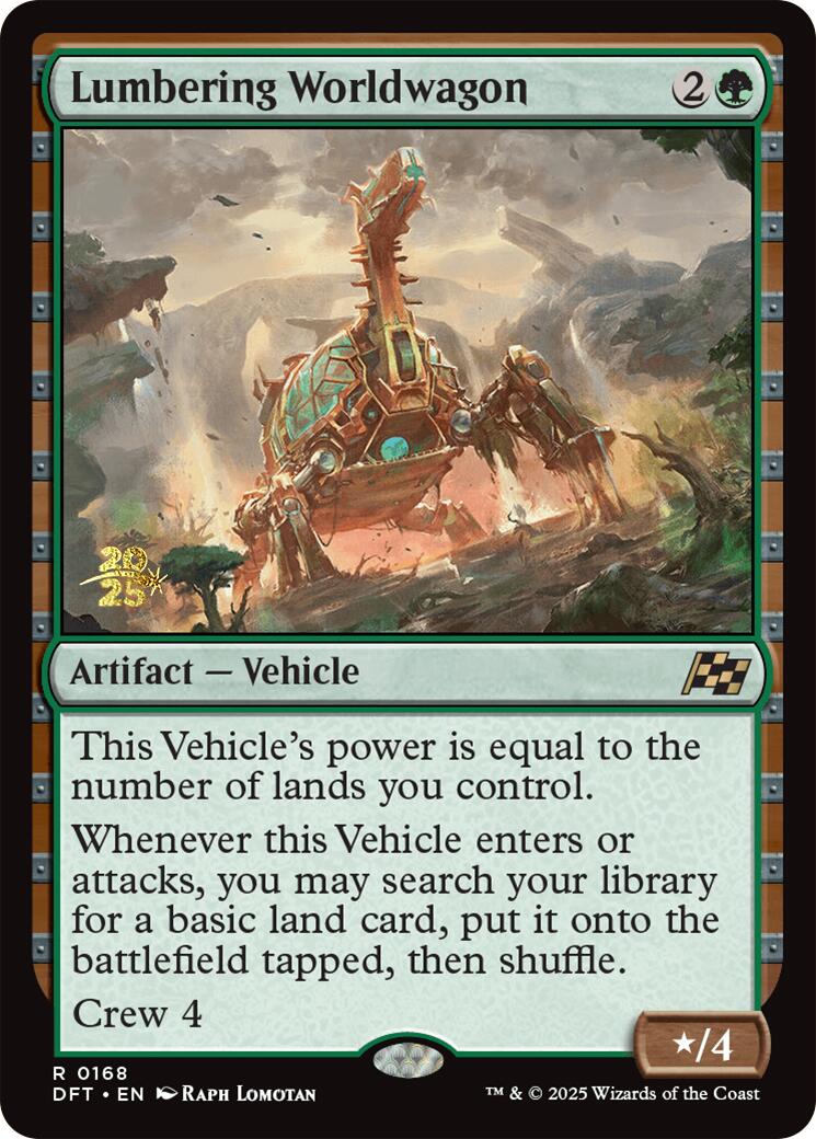 Lumbering Worldwagon [Aetherdrift Prerelease Promos] | Chromatic Games