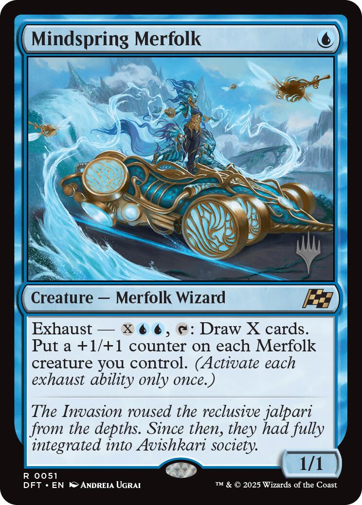 Mindspring Merfolk [Aetherdrift Promos] | Chromatic Games