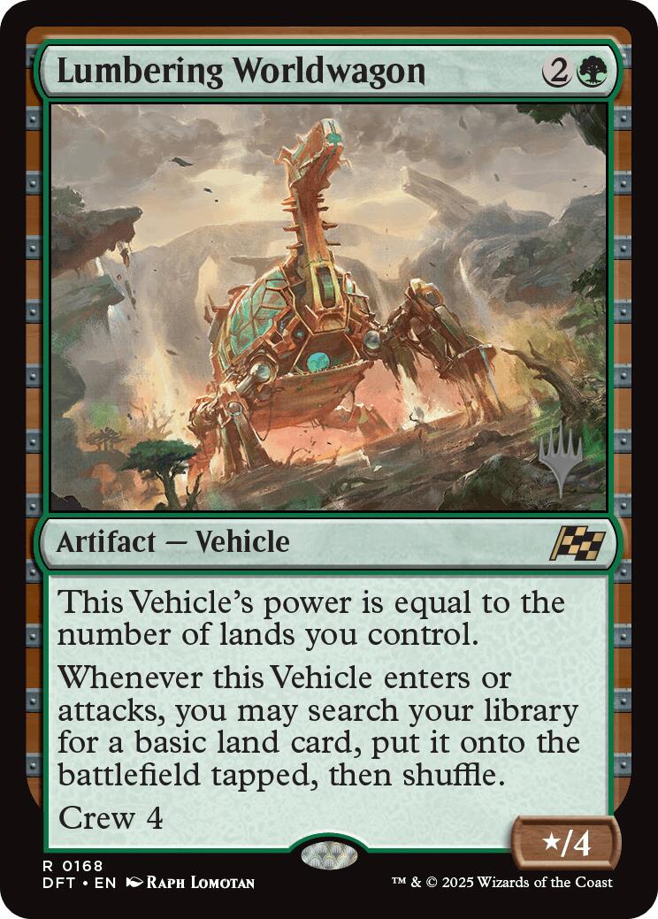 Lumbering Worldwagon [Aetherdrift Promos] | Chromatic Games