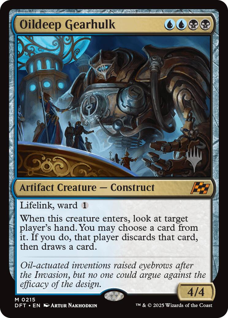 Oildeep Gearhulk (Promo Pack) [Aetherdrift Promos] | Chromatic Games