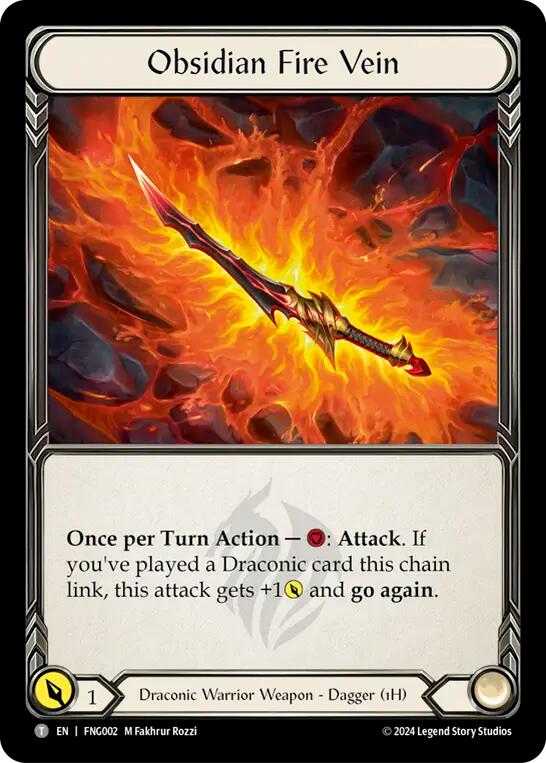 Obsidian Fire Vein [FNG002] (The Hunted Fang Blitz Deck) | Chromatic Games