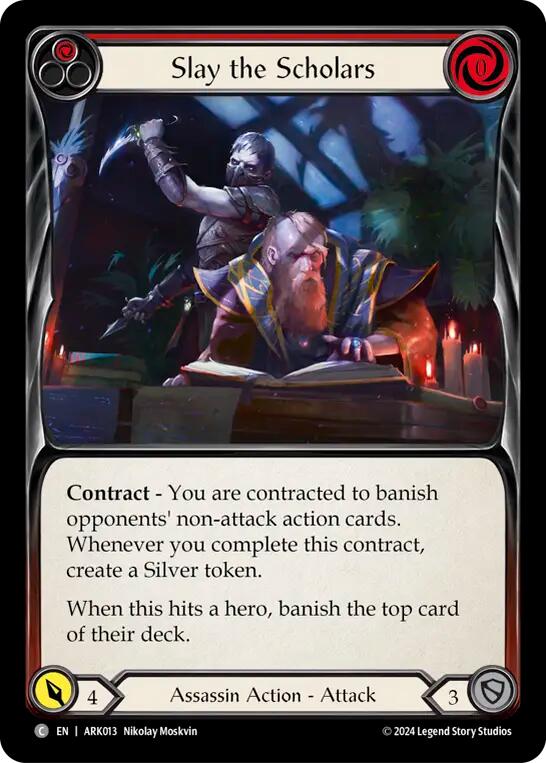 Slay the Scholars (Red) [ARK013] (The Hunted Arakni Blitz Deck) | Chromatic Games