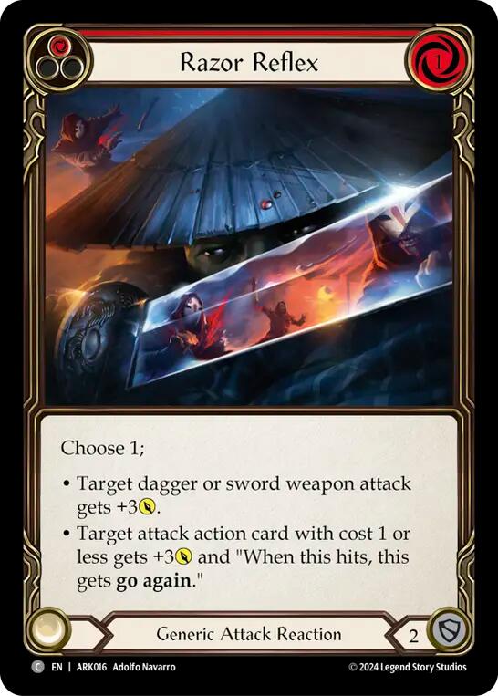 Razor Reflex (Red) [ARK016] (The Hunted Arakni Blitz Deck) | Chromatic Games
