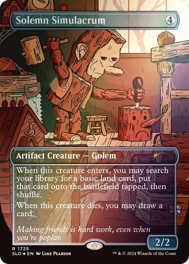Solemn Simulacrum (1725) (Rainbow Foil) [Secret Lair Drop Series] | Chromatic Games