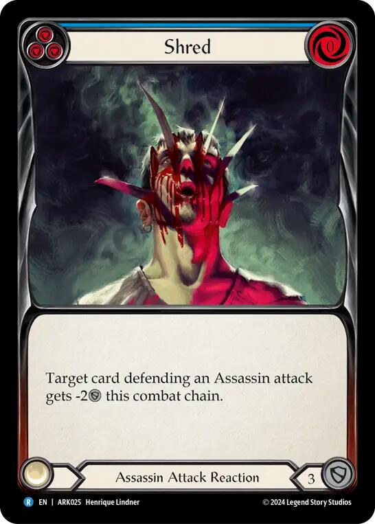 Shred (Blue) [ARK025] (The Hunted Arakni Blitz Deck) | Chromatic Games