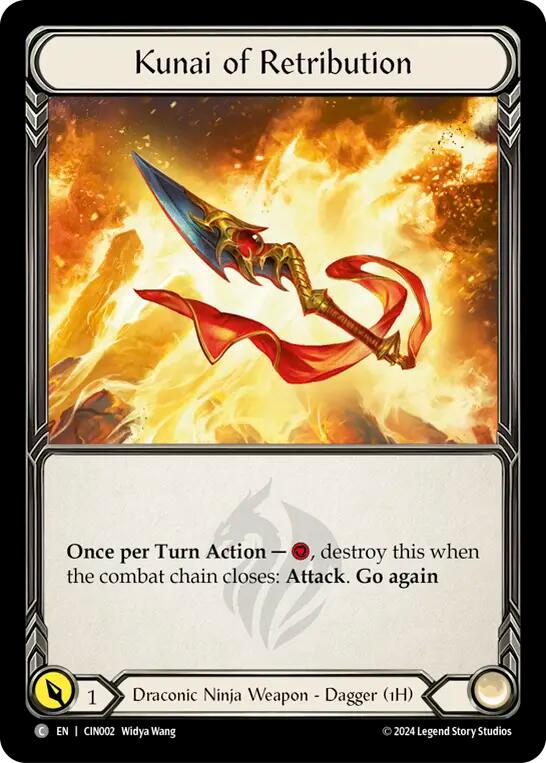 Kunai of Retribution [CIN002] (The Hunted Cindra Blitz Deck) | Chromatic Games