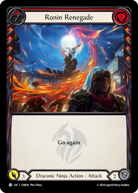 Ronin Renegade (Red) [CIN018] (The Hunted Cindra Blitz Deck) | Chromatic Games