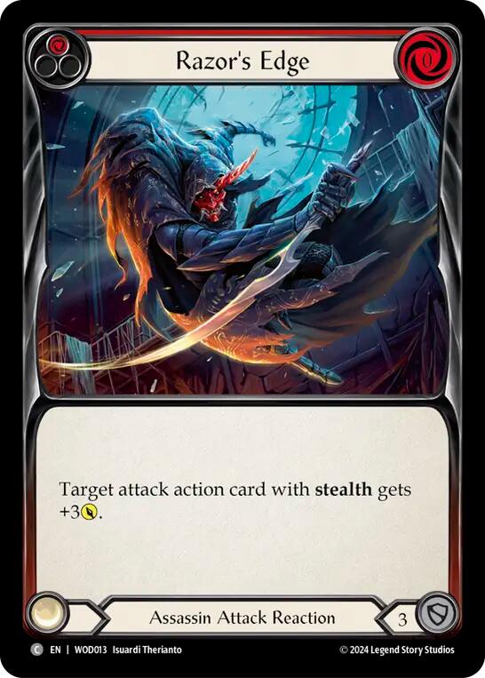 Razor's Edge (Red) [WOD013] (The Hunted Arakni, Web of Deceit Blitz Deck) | Chromatic Games