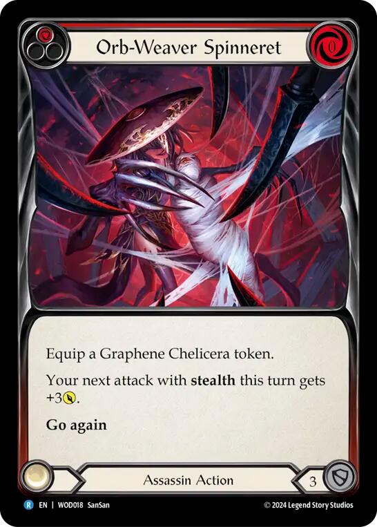 Orb-Weaver Spinneret (Red) [WOD018] (The Hunted Arakni, Web of Deceit Blitz Deck) | Chromatic Games