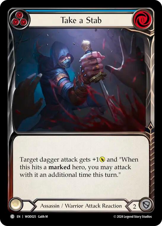 Take a Stab (Blue) [WOD025] (The Hunted Arakni, Web of Deceit Blitz Deck) | Chromatic Games