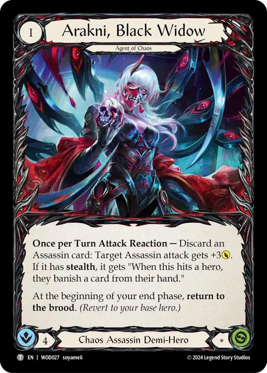 Arakni, Black Widow [WOD027//WOD028] (The Hunted Arakni, Web of Deceit Blitz Deck) | Chromatic Games