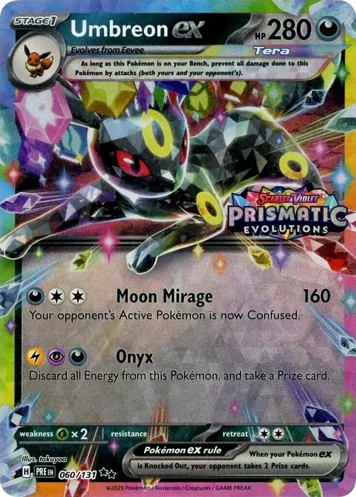Umbreon ex (060/131) (Prismatic Evolutions Stamp) [Scarlet & Violet: Prismatic Evolutions] | Chromatic Games