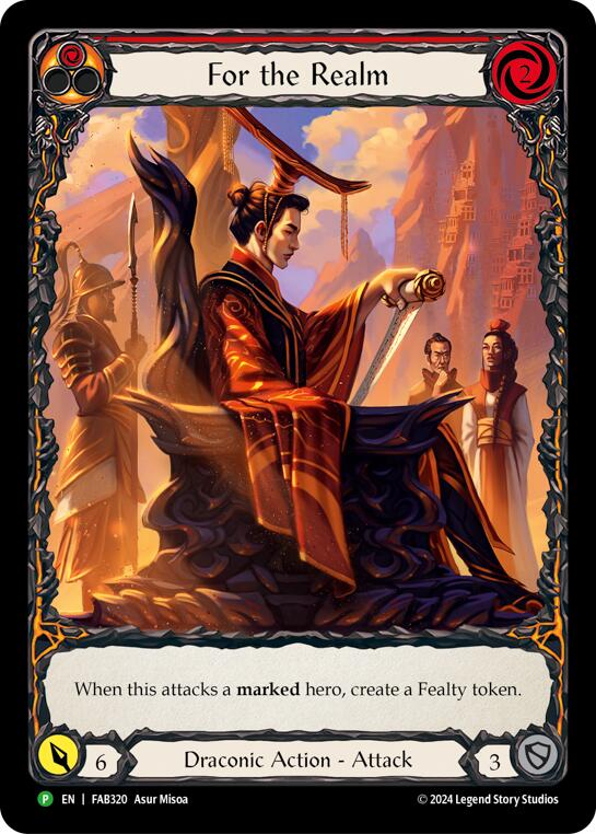 For the Realm [FAB320] (Promo)  Rainbow Foil | Chromatic Games