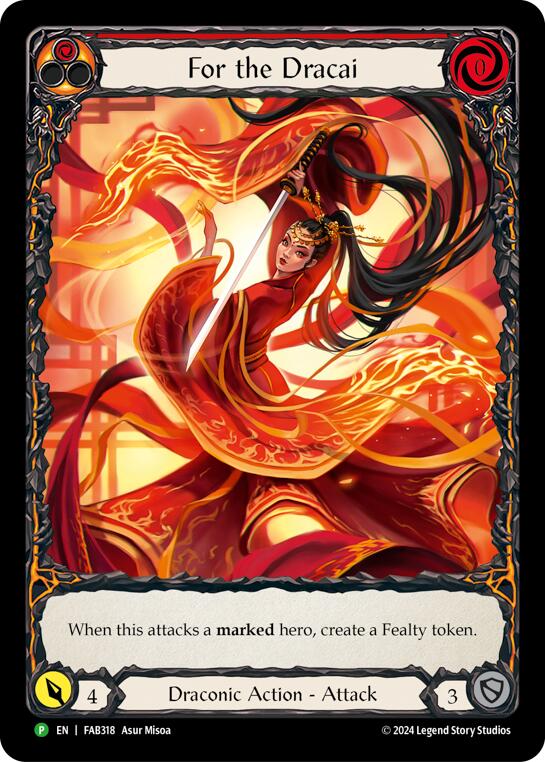 For the Dracai [FAB318] (Promo)  Rainbow Foil | Chromatic Games