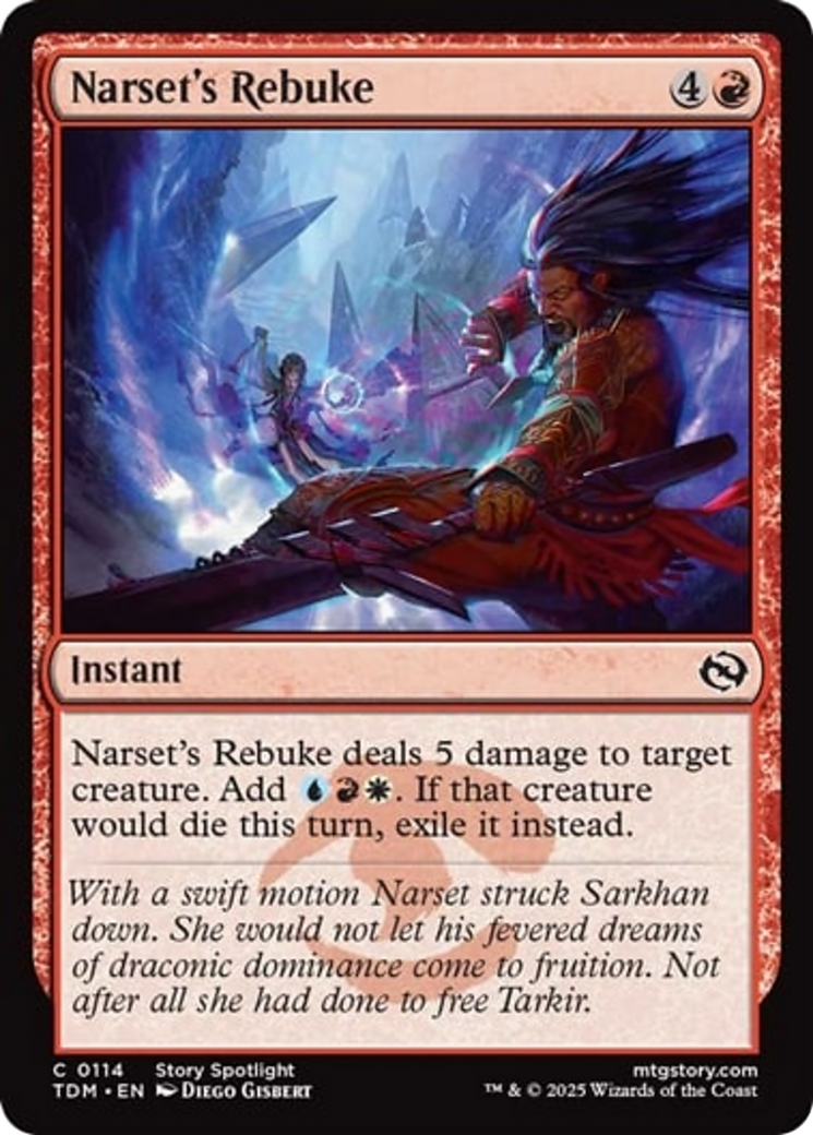 Narset's Rebuke [Tarkir: Dragonstorm] | Chromatic Games