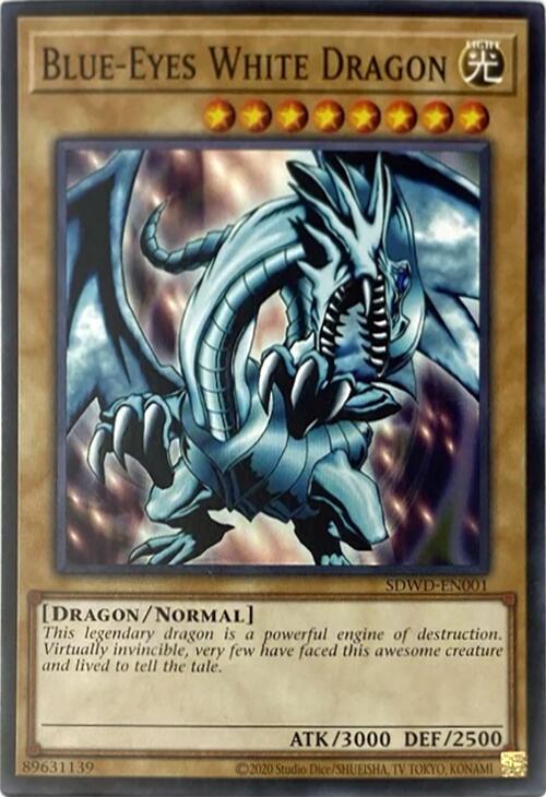 Blue-Eyes White Dragon (Unlimited Misprint) [SDWD-EN001] Common | Chromatic Games