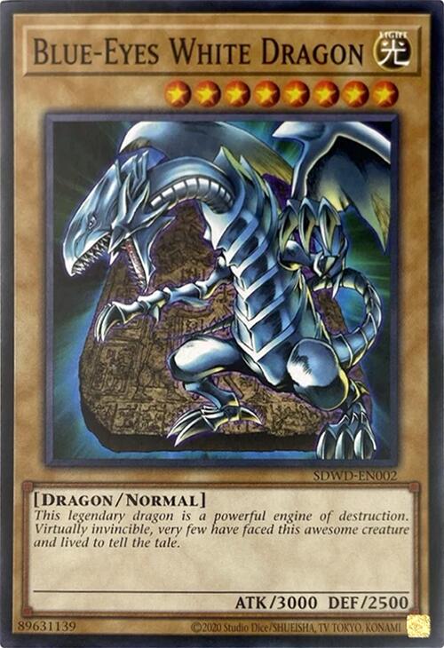 Blue-Eyes White Dragon (Unlimited Misprint) [SDWD-EN002] Common | Chromatic Games
