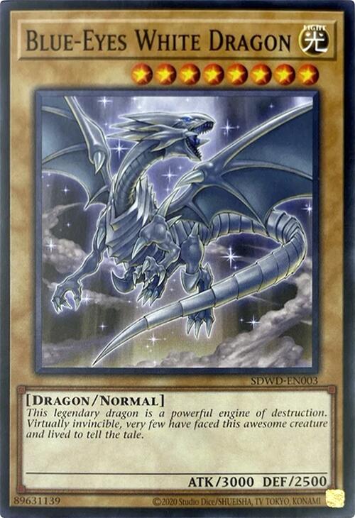 Blue-Eyes White Dragon (Unlimited Misprint) [SDWD-EN003] Common | Chromatic Games