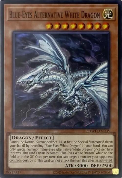 Blue-Eyes Alternative White Dragon (Unlimited Misprint) [SDWD-EN005] Common | Chromatic Games
