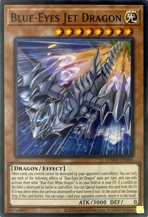 Blue-Eyes Jet Dragon (Unlimited Misprint) [SDWD-EN006] Common | Chromatic Games