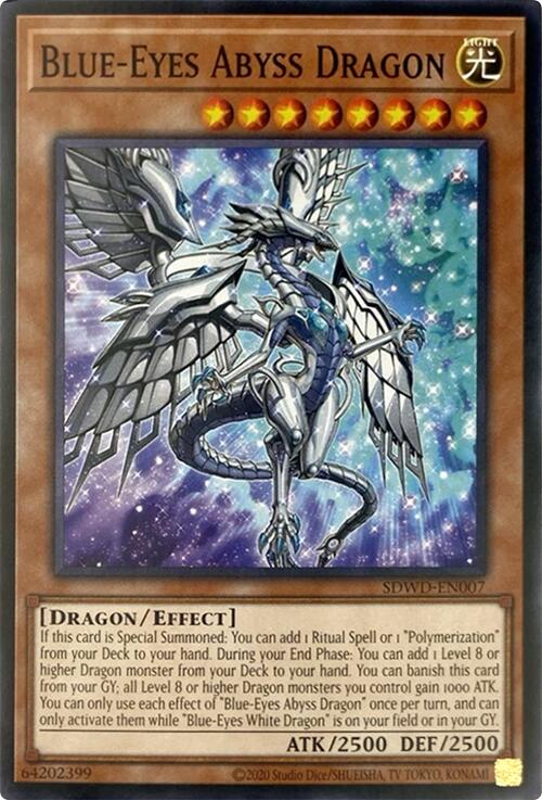 Blue-Eyes Abyss Dragon (Unlimited Misprint) [SDWD-EN007] Common | Chromatic Games