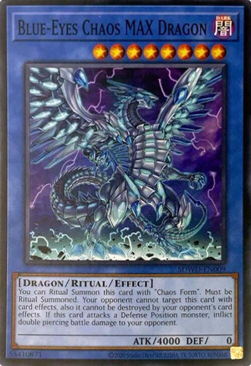 Blue-Eyes Chaos MAX Dragon (Unlimited Misprint) [SDWD-EN009] Common | Chromatic Games