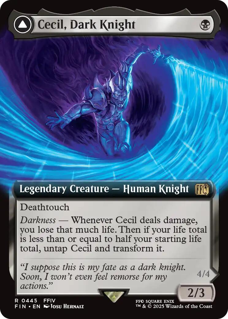 Cecil, Dark Knight // Cecil, Redeemed Paladin (Extended Art) [FINAL FANTASY] | Chromatic Games