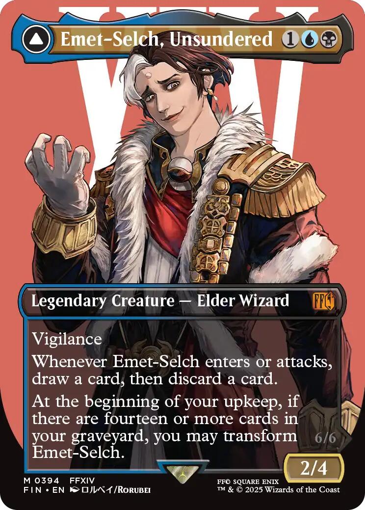 Emet-Selch, Unsundered // Hades, Sorcerer of Eld (Borderless) [FINAL FANTASY] | Chromatic Games