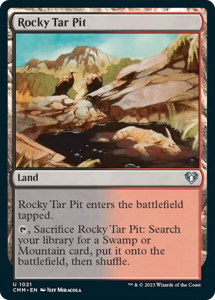 Rocky Tar Pit [Commander Masters] | Chromatic Games