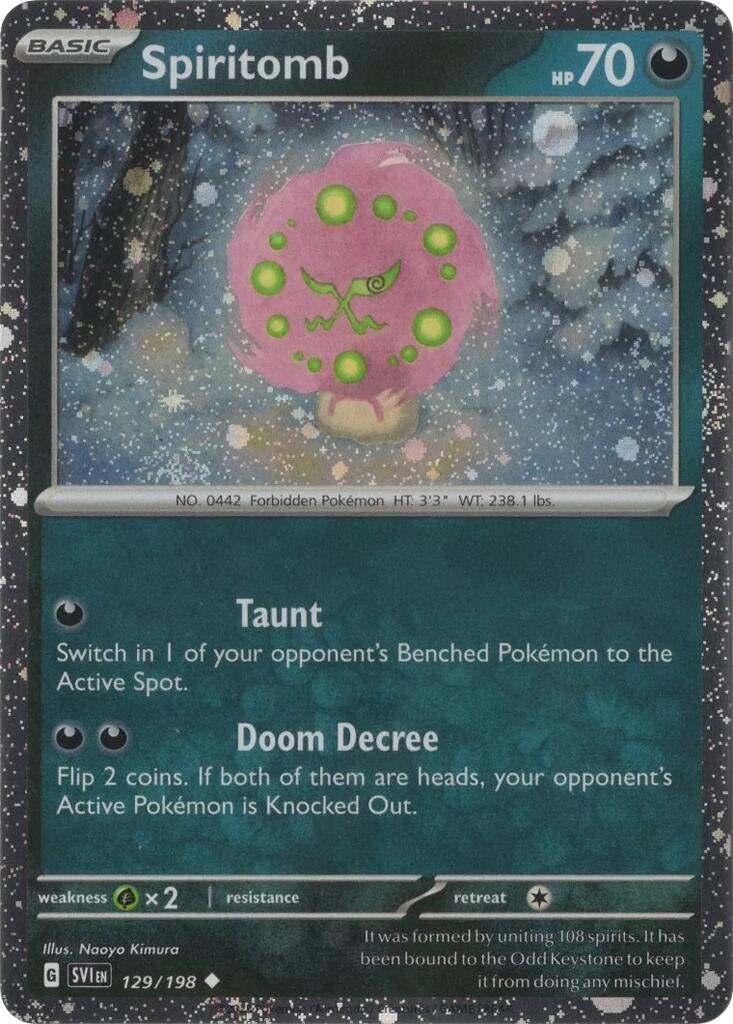 Spiritomb (129/198) (Cosmo Holo) [Scarlet & Violet: Black Star Promos] | Chromatic Games