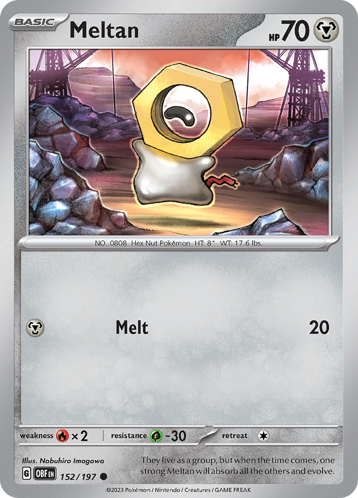 Meltan (152/197) [Scarlet & Violet: Obsidian Flames] | Chromatic Games