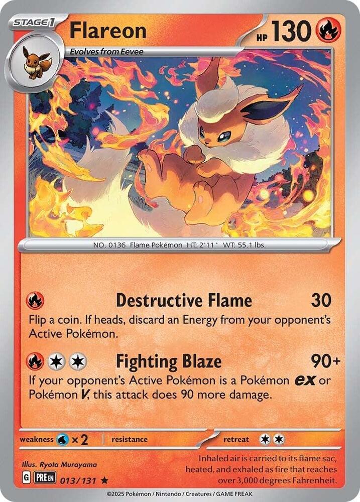 Flareon (013/131) [Scarlet & Violet: Prismatic Evolutions] | Chromatic Games