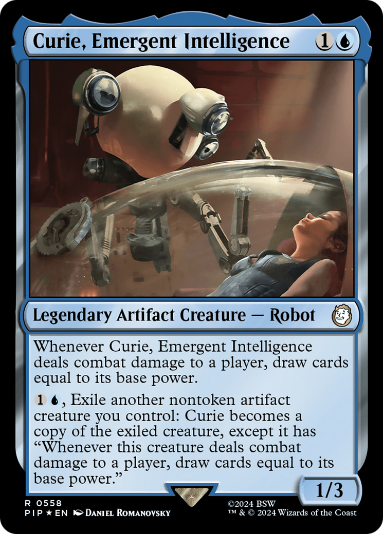 Curie, Emergent Intelligence (Surge Foil) [Fallout] | Chromatic Games