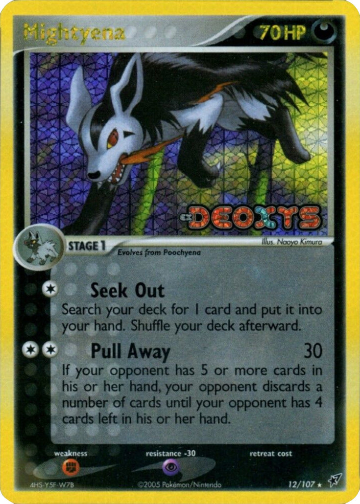 Mightyena (12/107) (Stamped) [EX: Deoxys] | Chromatic Games