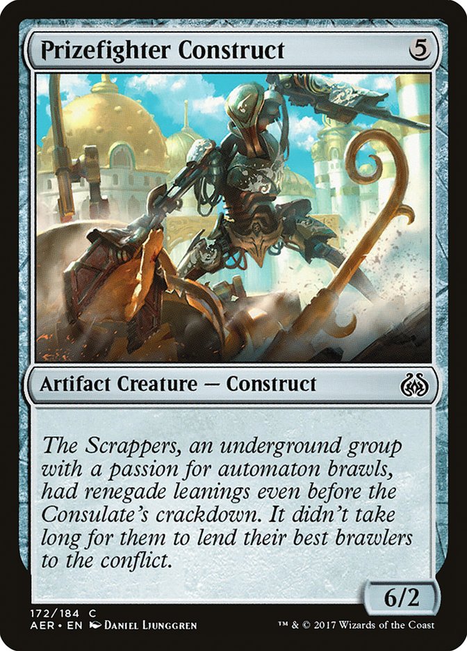 Prizefighter Construct 172/184 (Aether Revolt)  - Foil | Chromatic Games