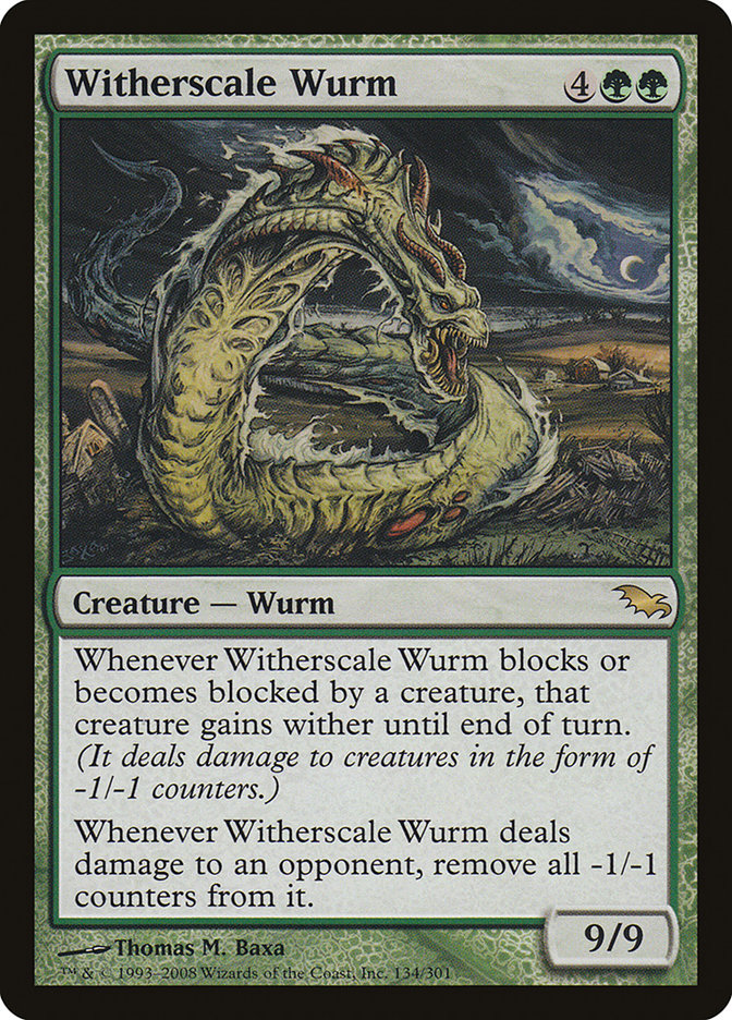 Witherscale Wurm 134/301 (Shadowmoor)  | Chromatic Games