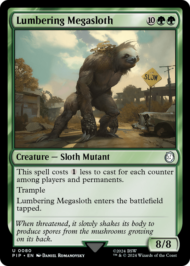 Lumbering Megasloth [Fallout] | Chromatic Games