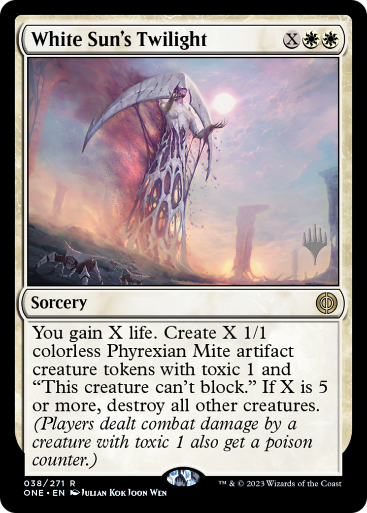 White Sun's Twilight (Promo Pack) [Phyrexia: All Will Be One Promos] | Chromatic Games